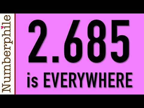 2.685 is (almost) everywhere - Numberphile