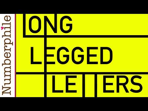 Long Legged Letters - Numberphile