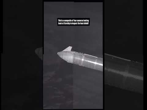 Incredible footage of Starship S40 in space shot from a Starlink V3 satellite!