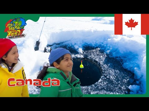 🎣 Kids Try Ice Fishing in Frozen Canada ❄️ | Travel Adventure for Kids @travelkidsTVSHow