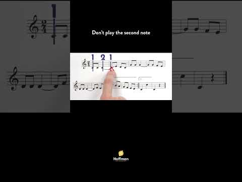 Don't play the second note!