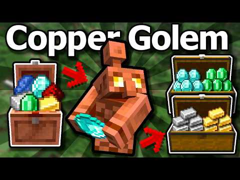 Minecraft 26.2 Copper Golem Guide - Auto Sorter Tutorial, Statues, Automations and More!