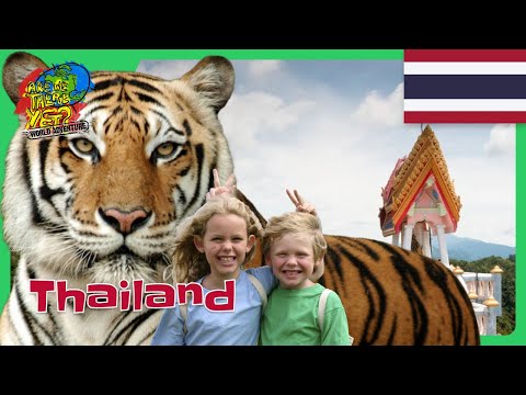 🐅 Kids Visit Thailand’s Tiger Temple! 🐯 | How to Travel with Kids @travelkidsTVSHow