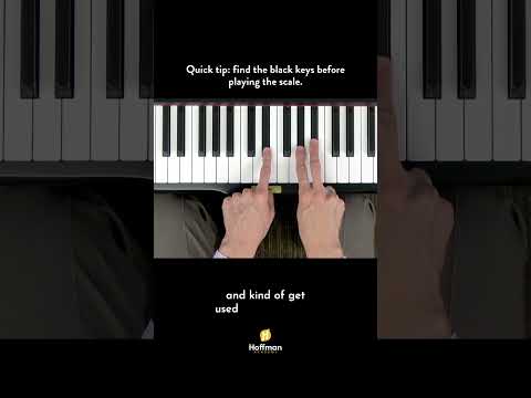 Quick tip before you play a scale: